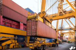 offload cargo ship to truck international freight forwarding